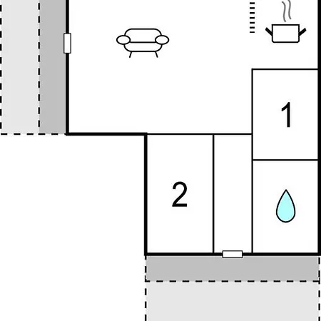 Two-bedroom Holiday In Holiday home Blavand
